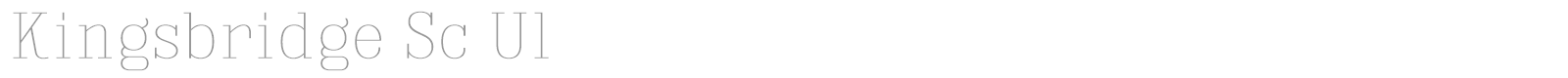 Kingsbridge font preview